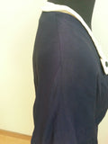 Dark Blue Dress w/ White Trim <br> (B-38" W-29" H-36")
