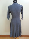 Gray/Blue Button Down Dress <br> (B-36" W-29" H-40")