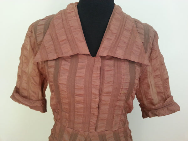Sandstone Orange Dress <br> (B-42" W-34" H-45")