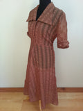 Sandstone Orange Dress <br> (B-42" W-34" H-45")