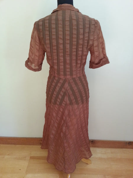 Sandstone Orange Dress <br> (B-42" W-34" H-45")