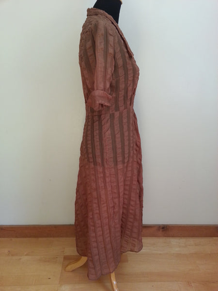Sandstone Orange Dress <br> (B-42" W-34" H-45")