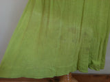 Green Dress with Belt <br> (B-34" W-24" H-32")