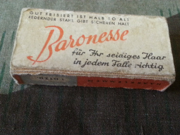 German Hair Pins in Box