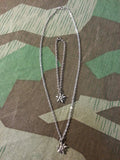 Silver Edelweiss Necklace and Bracelet Set