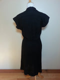 Black Dress with Gray Buttons <br> (B-42" W-31" H-40")