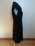Black Dress with Gray Buttons <br> (B-42" W-31" H-40")