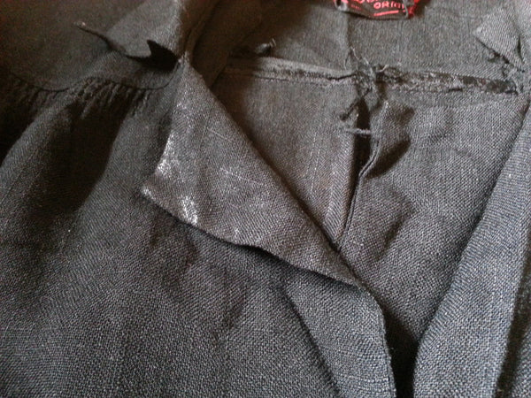 Black Dress with Gray Buttons <br> (B-42" W-31" H-40")