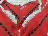 Red Dirndl Dress <br> (B-36" W-31")