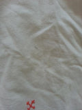 German White Flower Needlework Dress <br> (B-35" W-32" H-44")