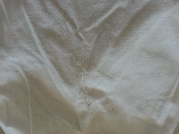 German White Flower Needlework Dress <br> (B-35" W-32" H-44")