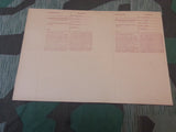 Original Shipping Labels & Money Orders Zahlkarte Paketkarte (Set of 4)