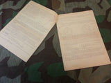 First Issue of Zucht und Wehr HJ Führerbrief Nr.1