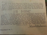 First Issue of Zucht und Wehr HJ Führerbrief Nr.1