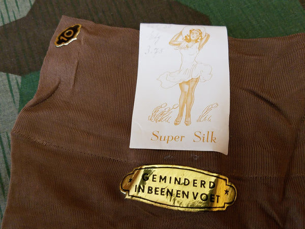 Dutch Silk Seamed Stockings - New Old Stock with Tags