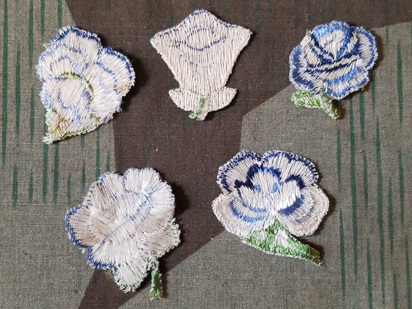German Embroidered Flowers (Set of 10)