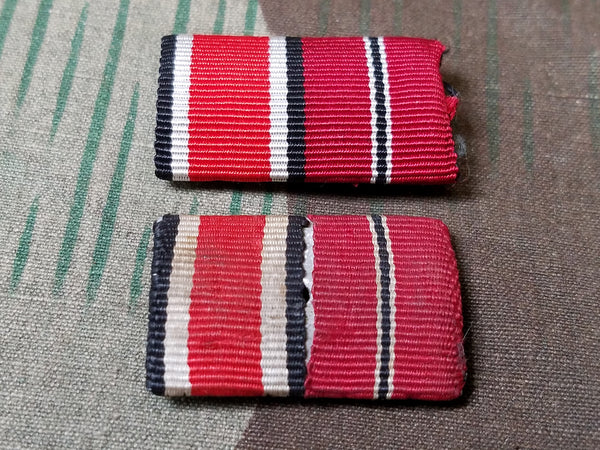 Original Iron Cross and Eastern Front "Frozen Meat" Ribbon Bar