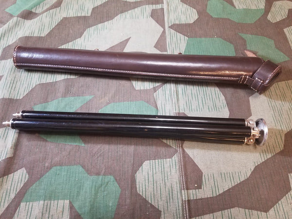 Camera Tripod in Leather Case