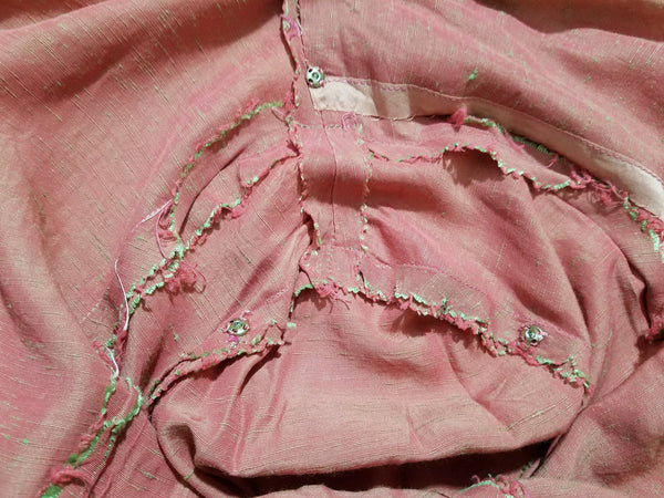 Button Down Pink Blouse <br> (B-36" W-28")