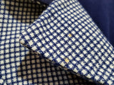 Blue and White Peplum Blazer <br> (B-32" W-26")