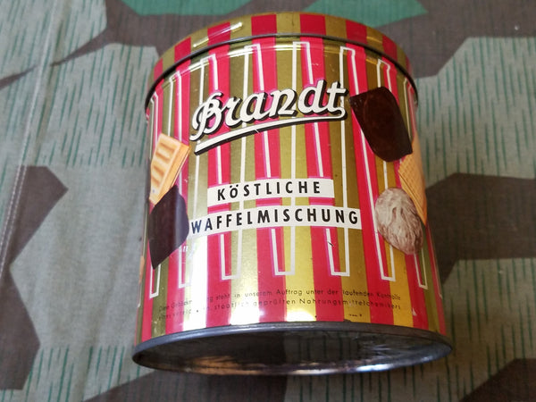 Period Striped Brandt Cookie Tin