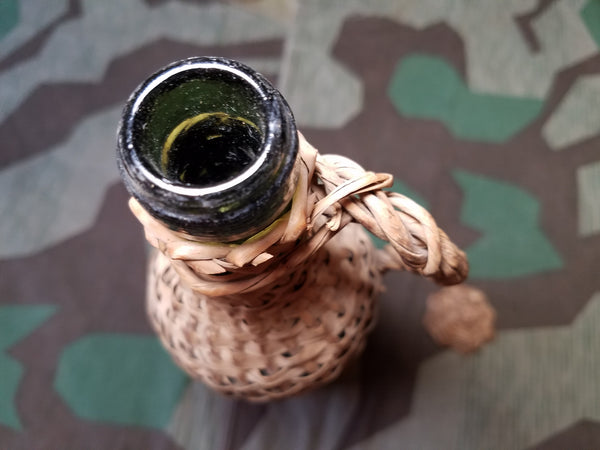 Glass and Wicker Jug