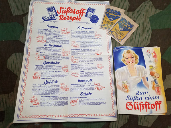 Original Saccharin Artificial Sweetener Packet and Booklet