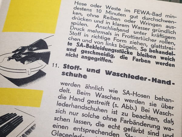 Fewa Clothing Soap Instruction Book SS SA