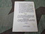 German Railroad Union Book 1922