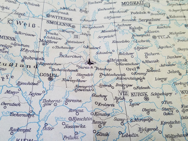 Original Tornisterschrift Map for Russia 1941