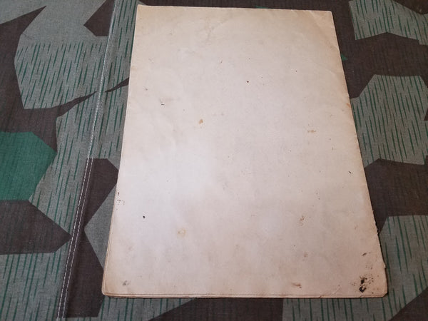 Original Tornisterschrift Map for Russia 1941