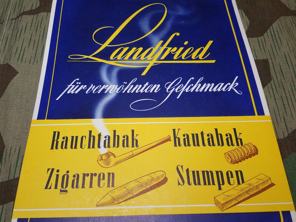 Landfried Tobacco Advertisement Sign