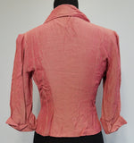 Button Down Pink Blouse <br> (B-36" W-28")