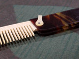 German Folding Pocket Comb Brown Celluloid