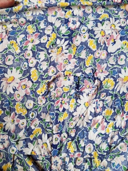German Sleeveless Flower Dress and White Undershirt <br> (B-39" W-31" H-48")