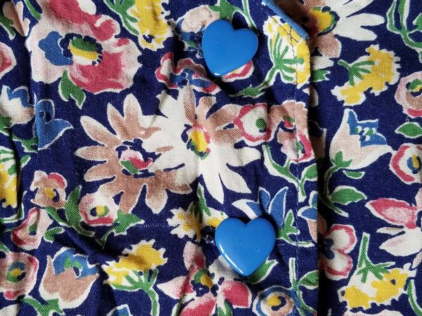 German Sleeveless Flower Dress and White Undershirt <br> (B-39" W-31" H-48")