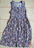 German Sleeveless Flower Dress and White Undershirt <br> (B-39" W-31" H-48")