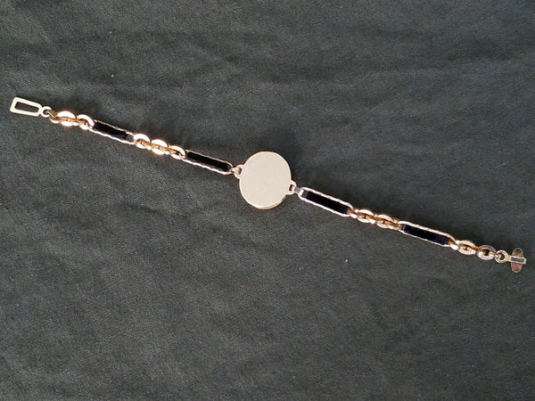 Matching US Navy Sweetheart Compact & Bracelet