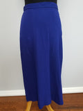 Bright Blue/Purple Skirt Suit (as-is) <br> (B-36" W-27" H-38")