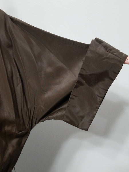 Brown Button Down Dress <br> (B-43" W-37" H-54")