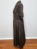 Brown Button Down Dress <br> (B-43" W-37" H-54")