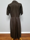 Brown Button Down Dress <br> (B-43" W-37" H-54")
