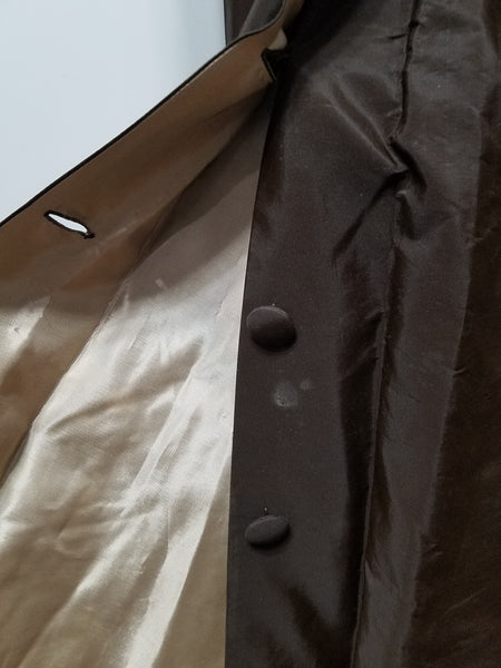 Brown Button Down Dress <br> (B-43" W-37" H-54")