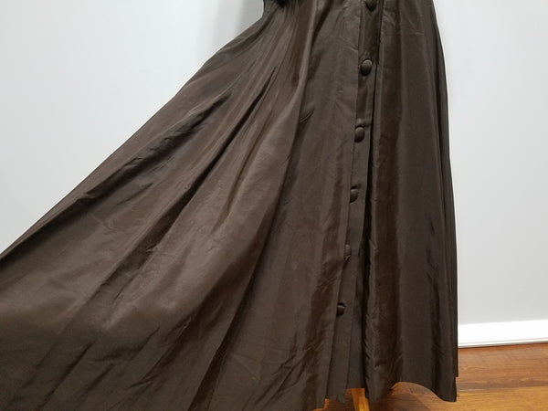 Brown Button Down Dress <br> (B-43" W-37" H-54")