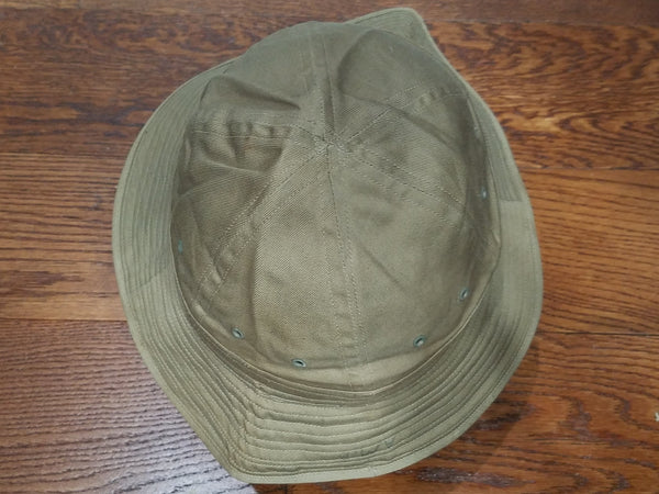 Tan WAAC WAC Daisy Mae Summer Hat (Size 21 1/2)