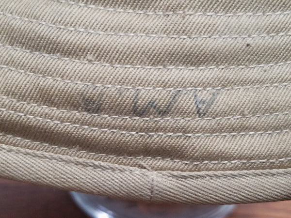 Tan WAAC WAC Daisy Mae Summer Hat (Size 21 1/2)
