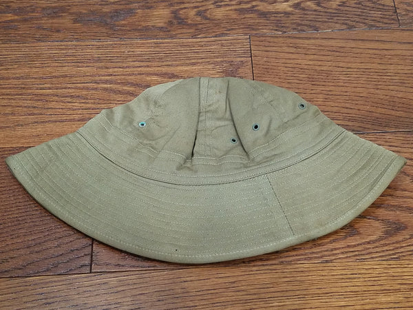 Tan WAAC WAC Daisy Mae Summer Hat (Size 21 1/2)