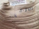Tan WAAC WAC Daisy Mae Summer Hat (Size 21 1/2)