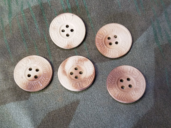 Arbeitsdienst Pressed Paper 20mm Buttons (Lot of 5)
