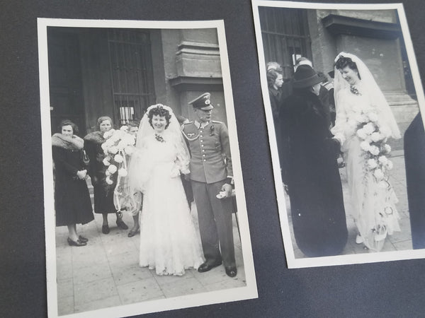 German Soldier's Wedding Photo Album